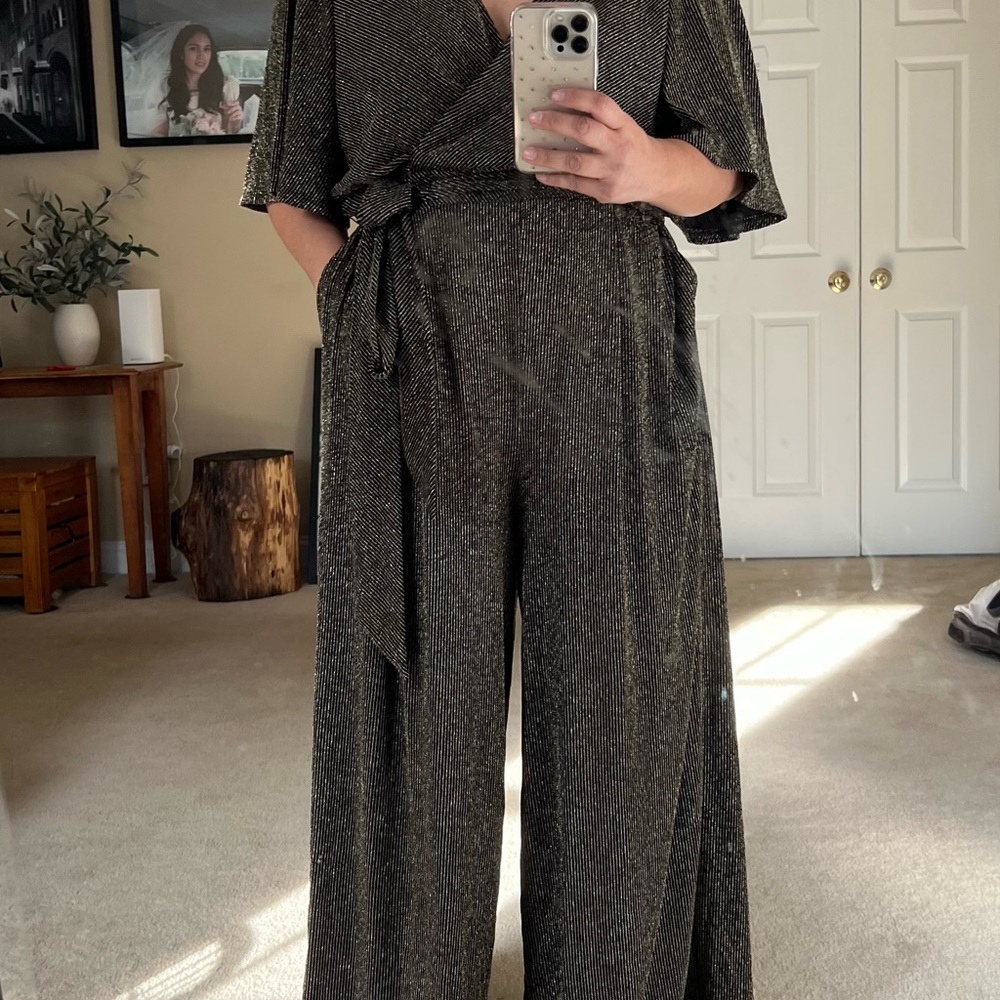 Torrid Gold/Black Jumpsuit